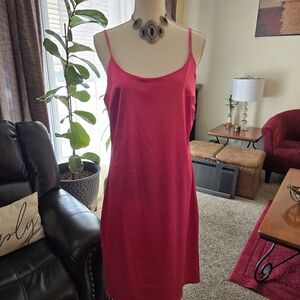 Elegant Pink Slip Dress